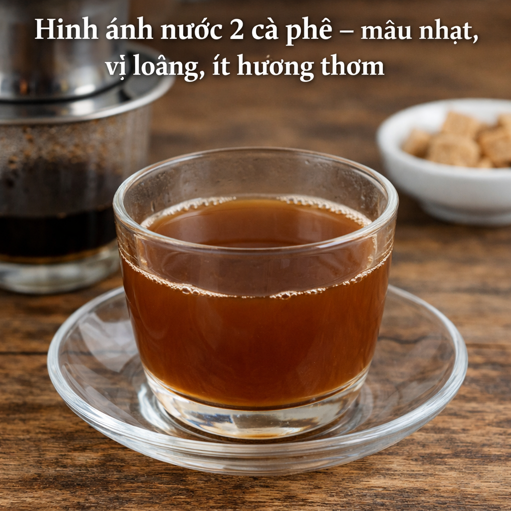 Nước 2 cà phê có ngon không