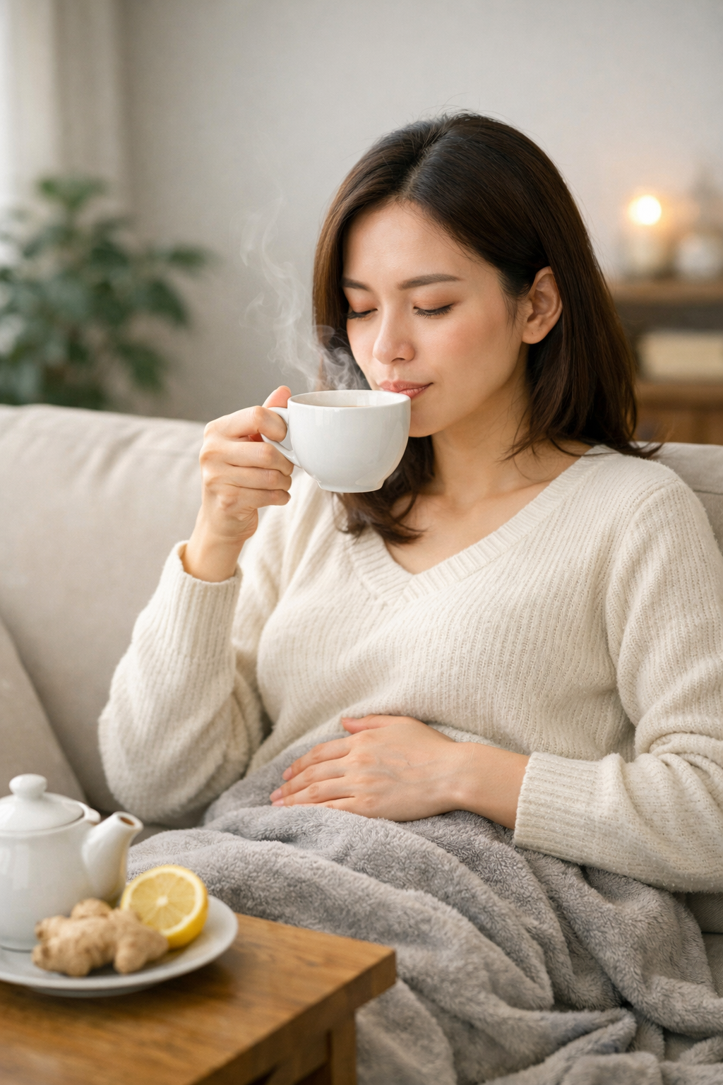 Uống Nước Ấm Thay Vì Nước Lạnh giảm cảm giác đầy bụng